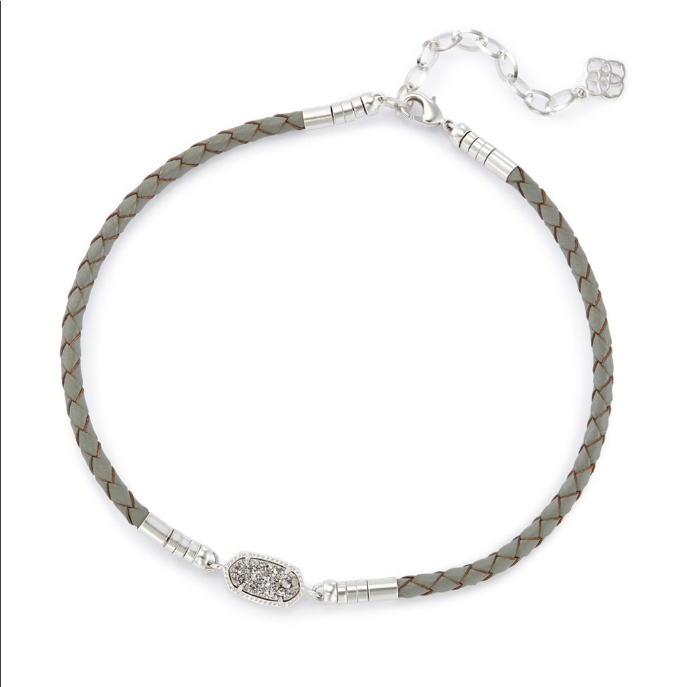 Cooper Pendant Necklace in Platinum Drusy